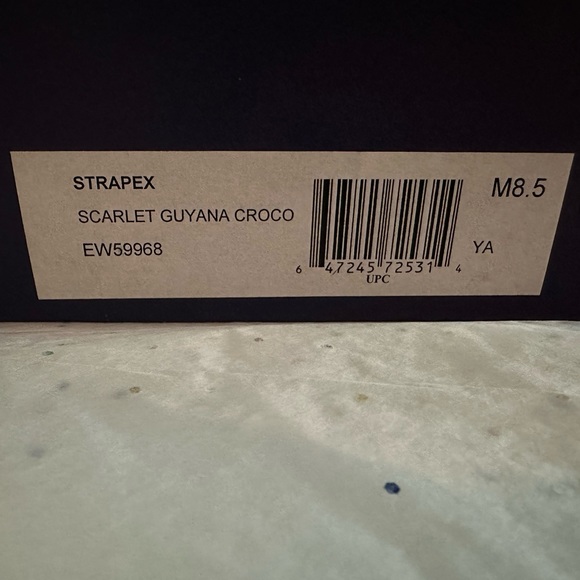 Stuart Weisman, red ankle strap heal - Picture 7 of 7